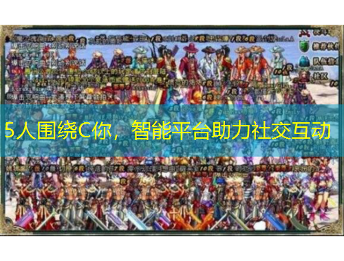 5人围绕C你，智能平台助力社交互动
