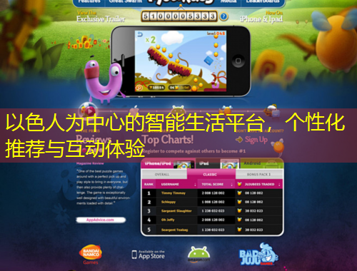 以色人为中心的智能生活平台，个性化推荐与互动体验