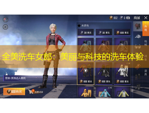全美洗车女郎：美丽与科技的洗车体验