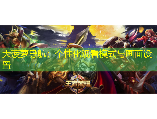 大菠萝导航：个性化观看模式与画面设置