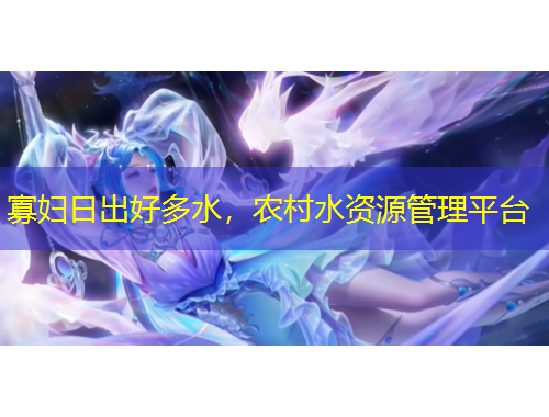 寡妇日出好多水，农村水资源管理平台